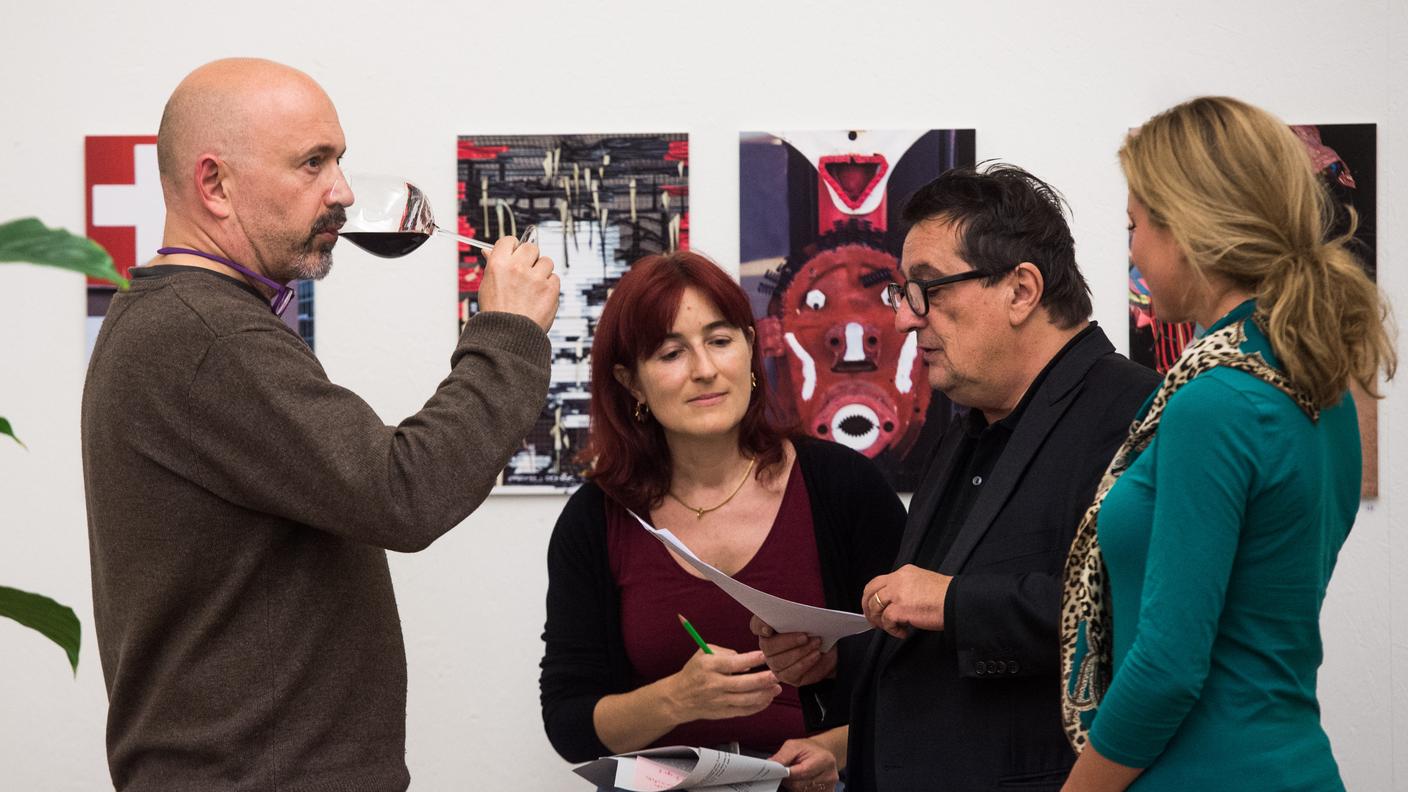 Sergio Savoia, Tamara Merlo, Franco Denti e Maristella Patuzzi lo scorso giovedì durante la presentazione a porte chiuse
