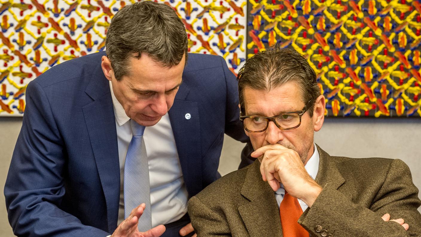 Ignazio Cassis e Giovanni Merlini, consiglieri nazionali