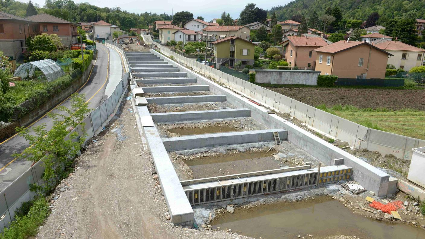 Stabio-Arcisate, una foto d'archivio del cantiere incompiuto