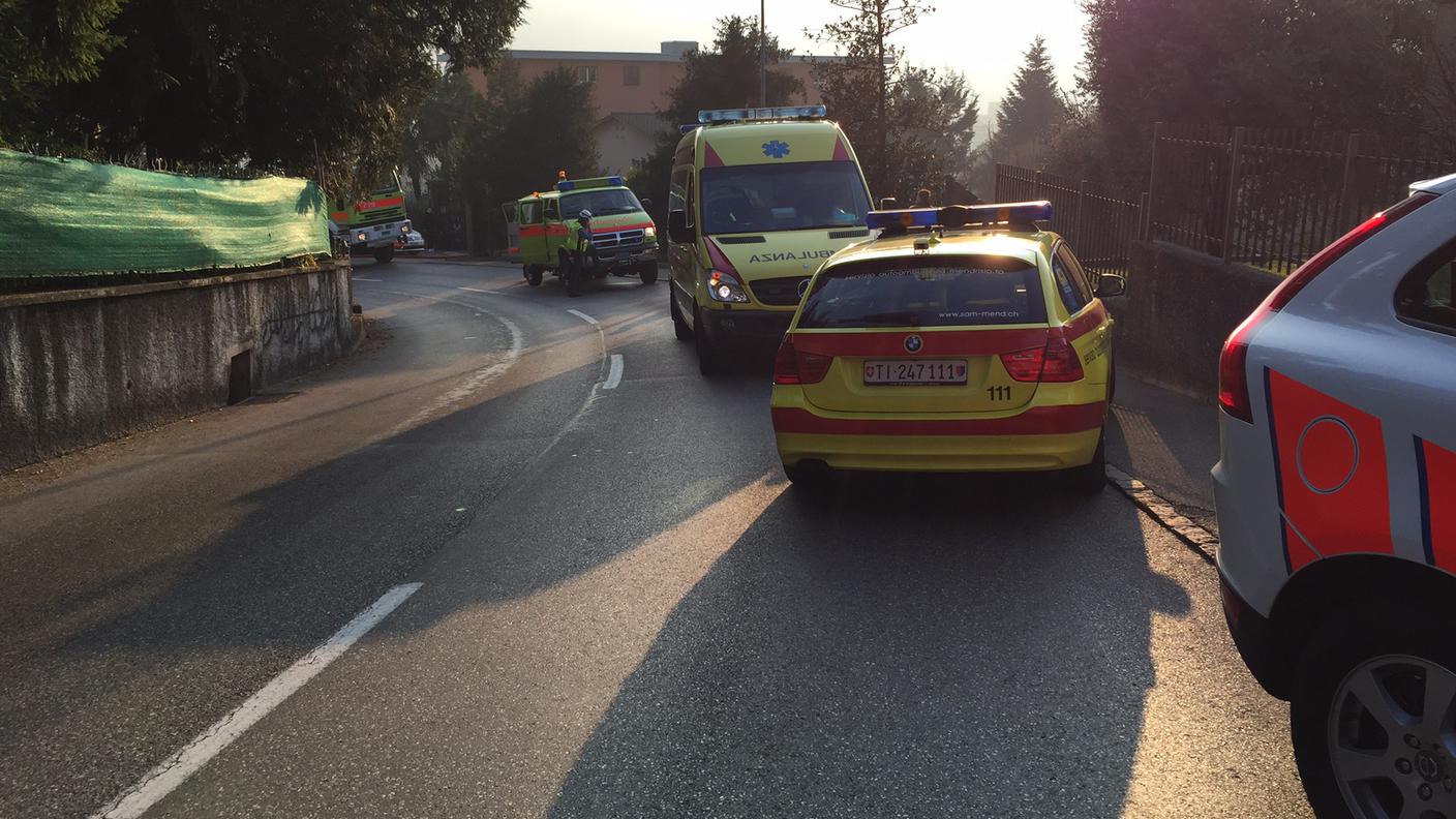 I soccorsi intervenuti sul posto dell'incidente di mercoledì
