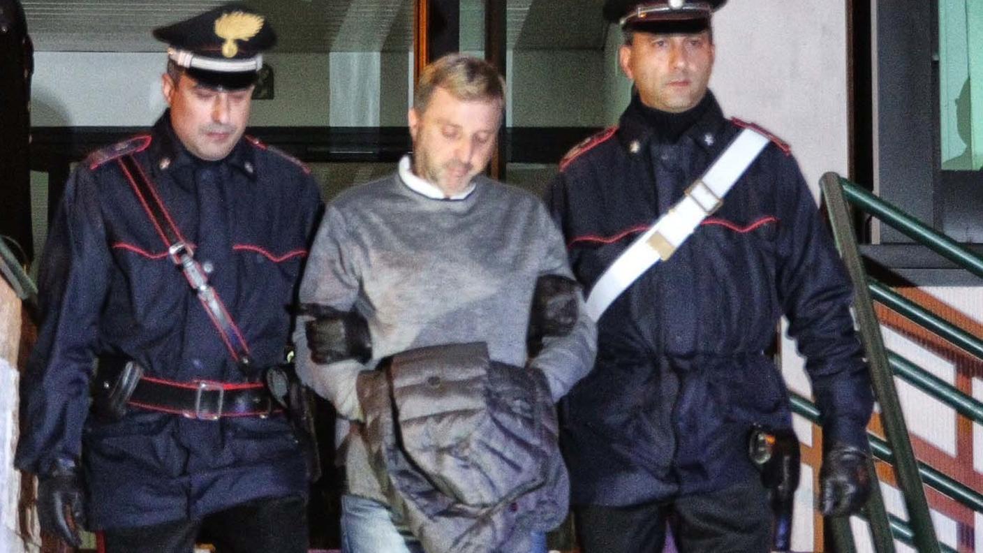 Il momento dell'arresto di Pasquale Ignorato
