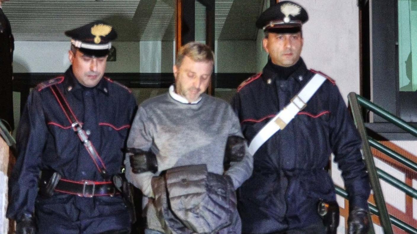 Il momento dell'arresto di Pasquale Ignorato