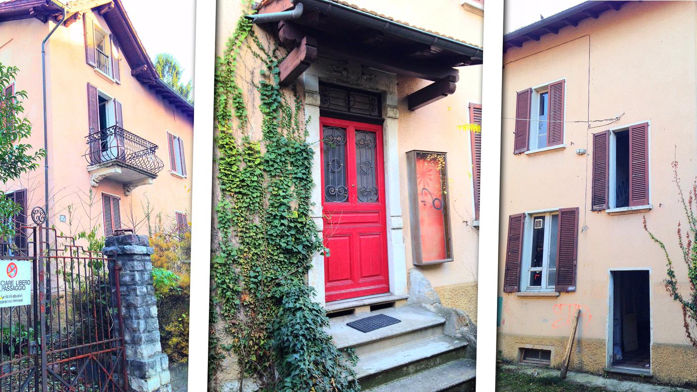 La casa occupata dai Molinari in via Monte Boglia