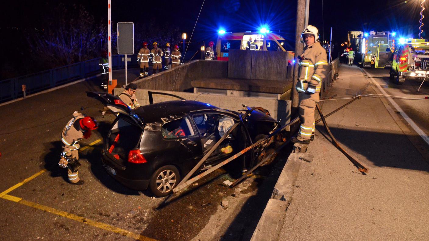 L'automobile coinvolta nell'incidente
