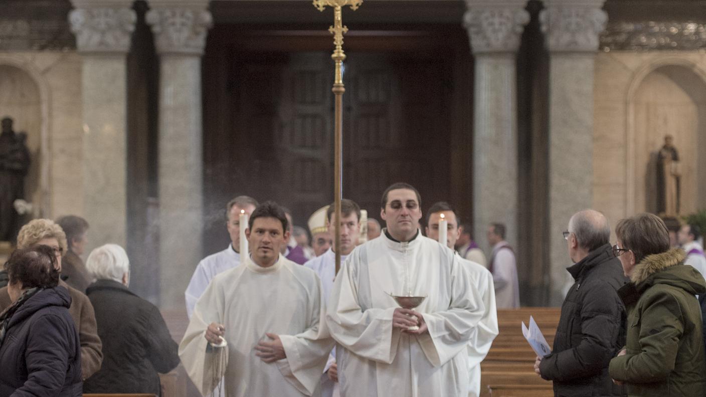 Un momento durante la processione