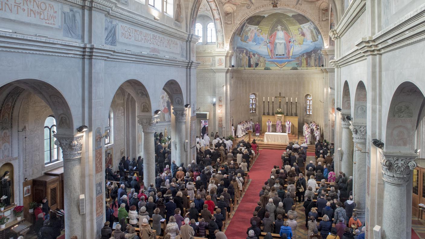 Durante la santa messa