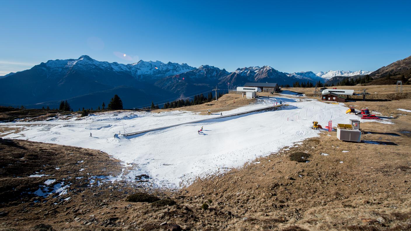 La poca neve a Carì