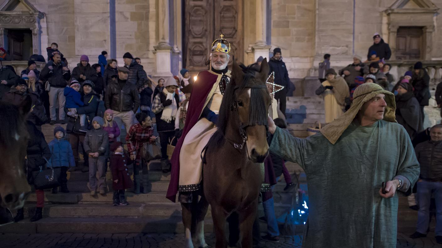 L'arrivo in Piazza Collegiata