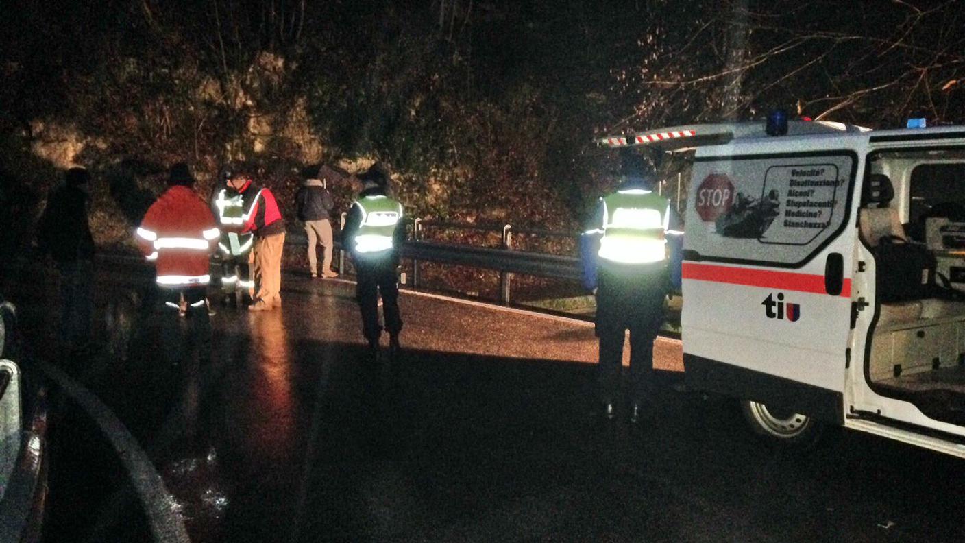 I soccorritori sul luogo dell'incidente