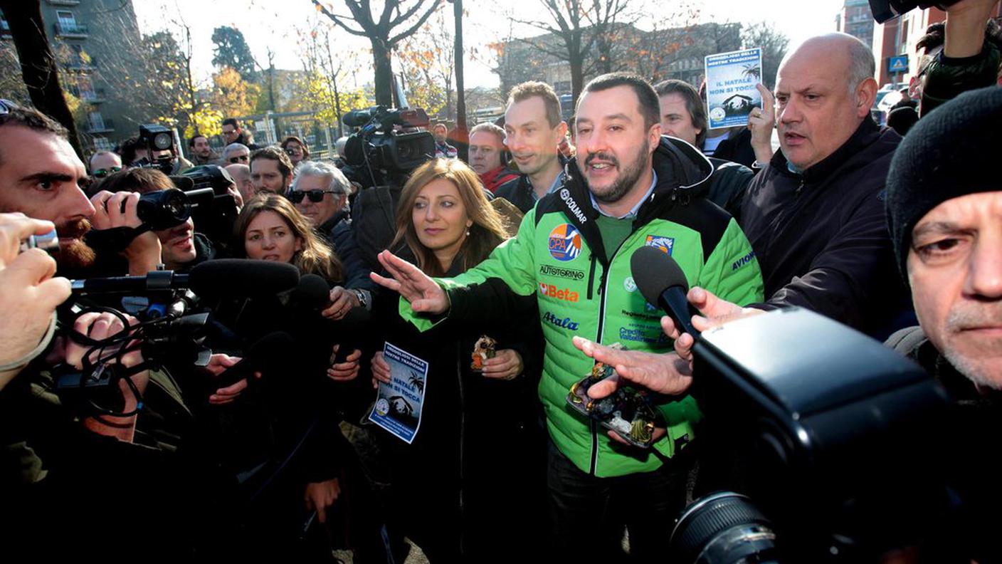 Il leader della Lega Nord Matteo Salvini