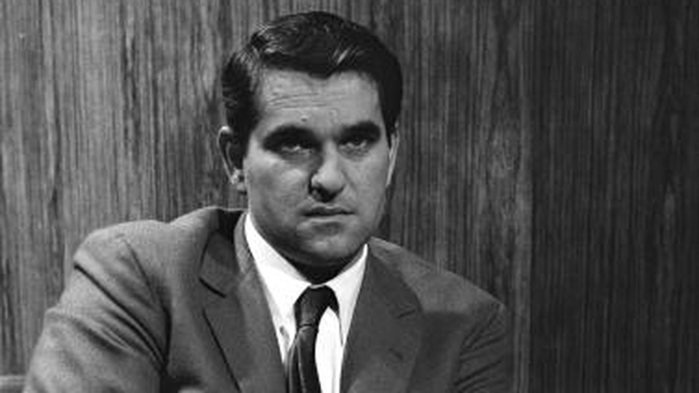 Leandro Manfrini nel 1967, anno del suo ingresso in RTSI