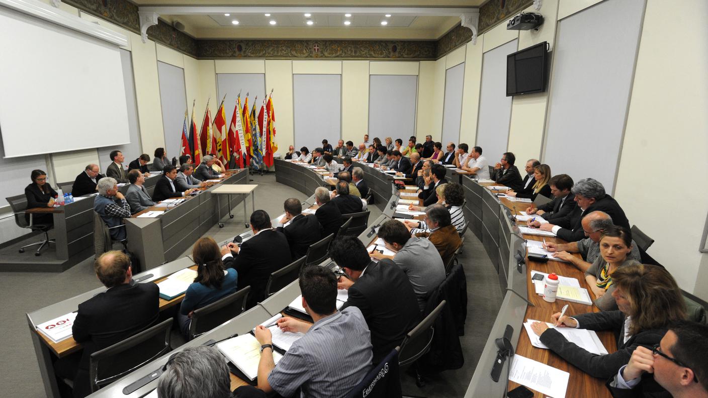 La sala del consiglio comunale
