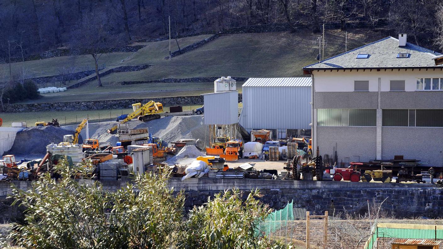 La casa con adiacente l'impresa dei coniugi Ferrari all'epoca del delitto