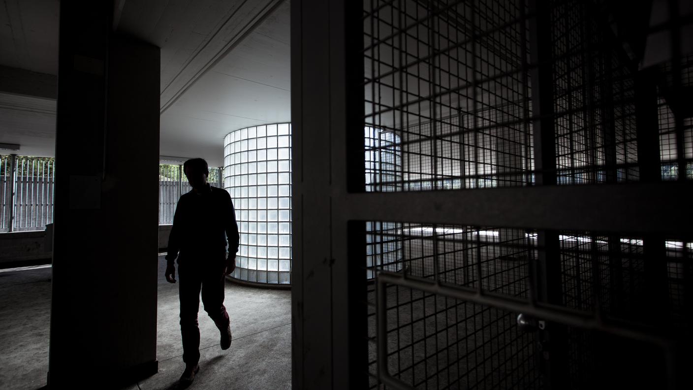 Uno degli spazi della struttura carceraria "La Farera"