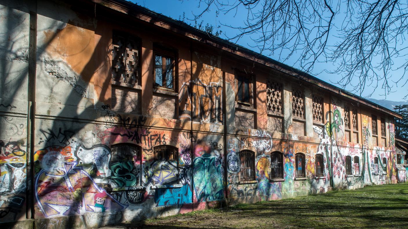 Una veduta del centro autogestito