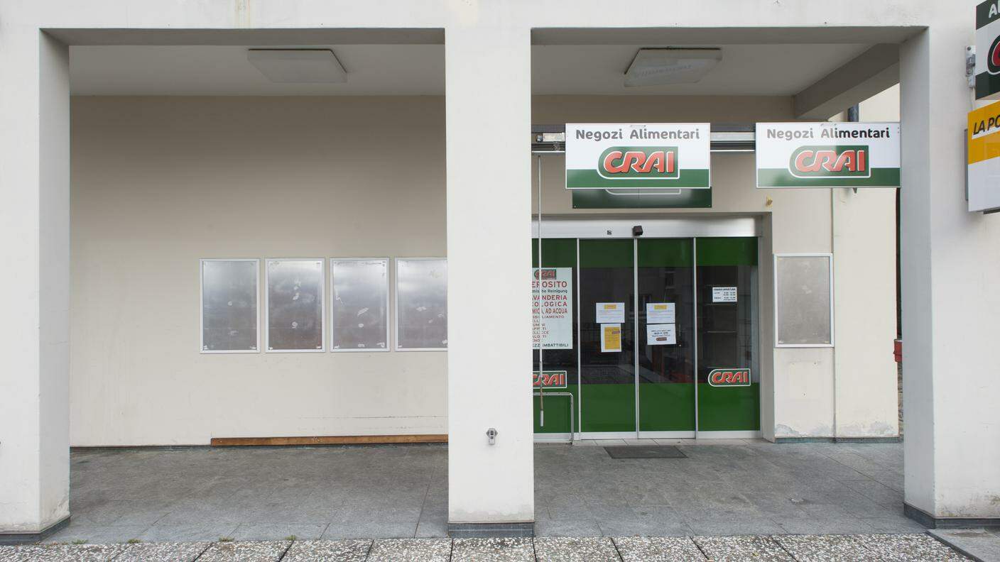 Il negozio di Sonvico, ormai chiuso