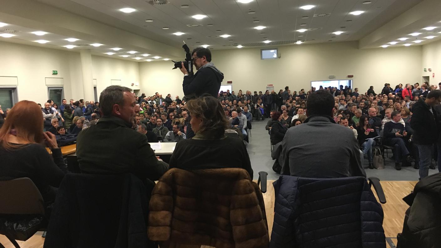 Un'immagine scattata sabato a Lavena Ponte Tresa