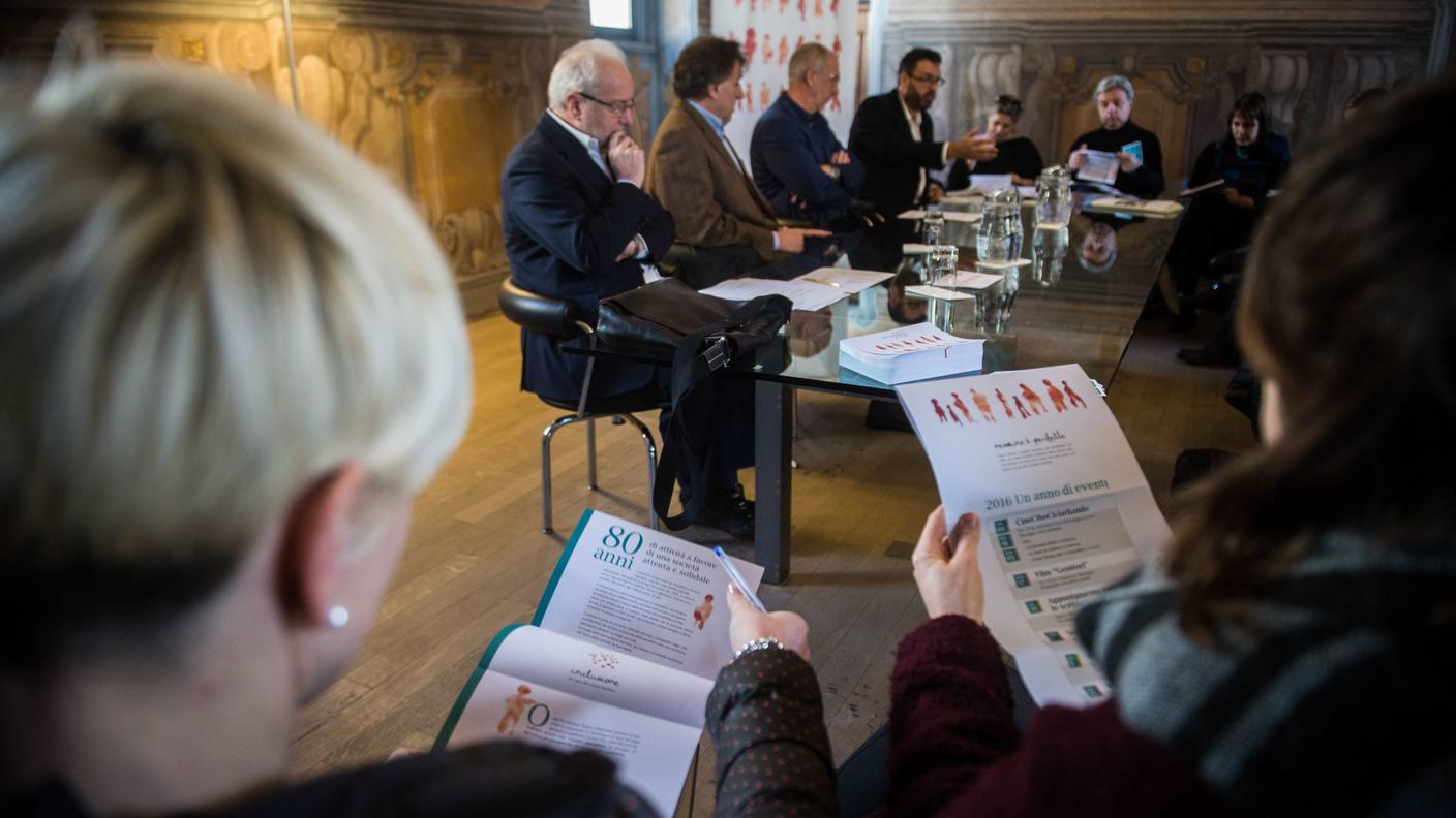 Un momento della presentazione di Pro Infirmis lunedì a Locarno