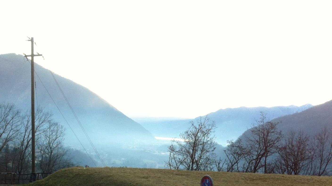 La foschia sul fondovalle