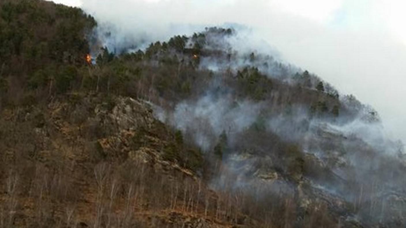 La montagna in fiamme