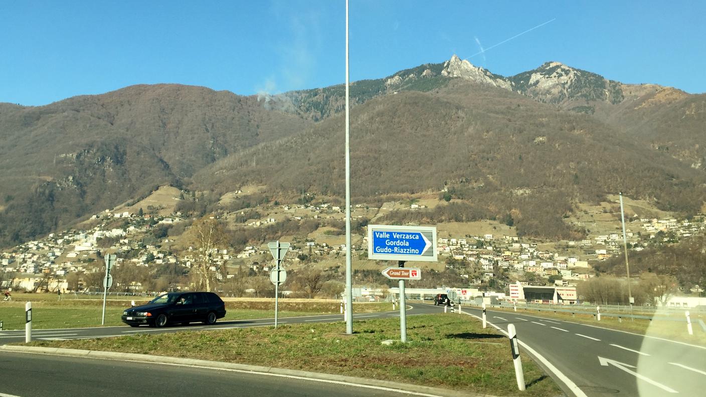 Il rogo fotografato dal piano