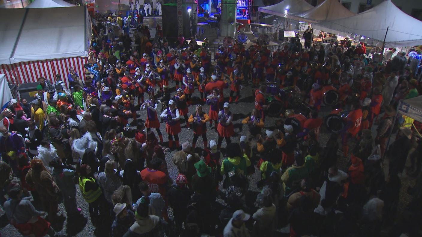 Un momento della serata in Piazza Sant'Antonio