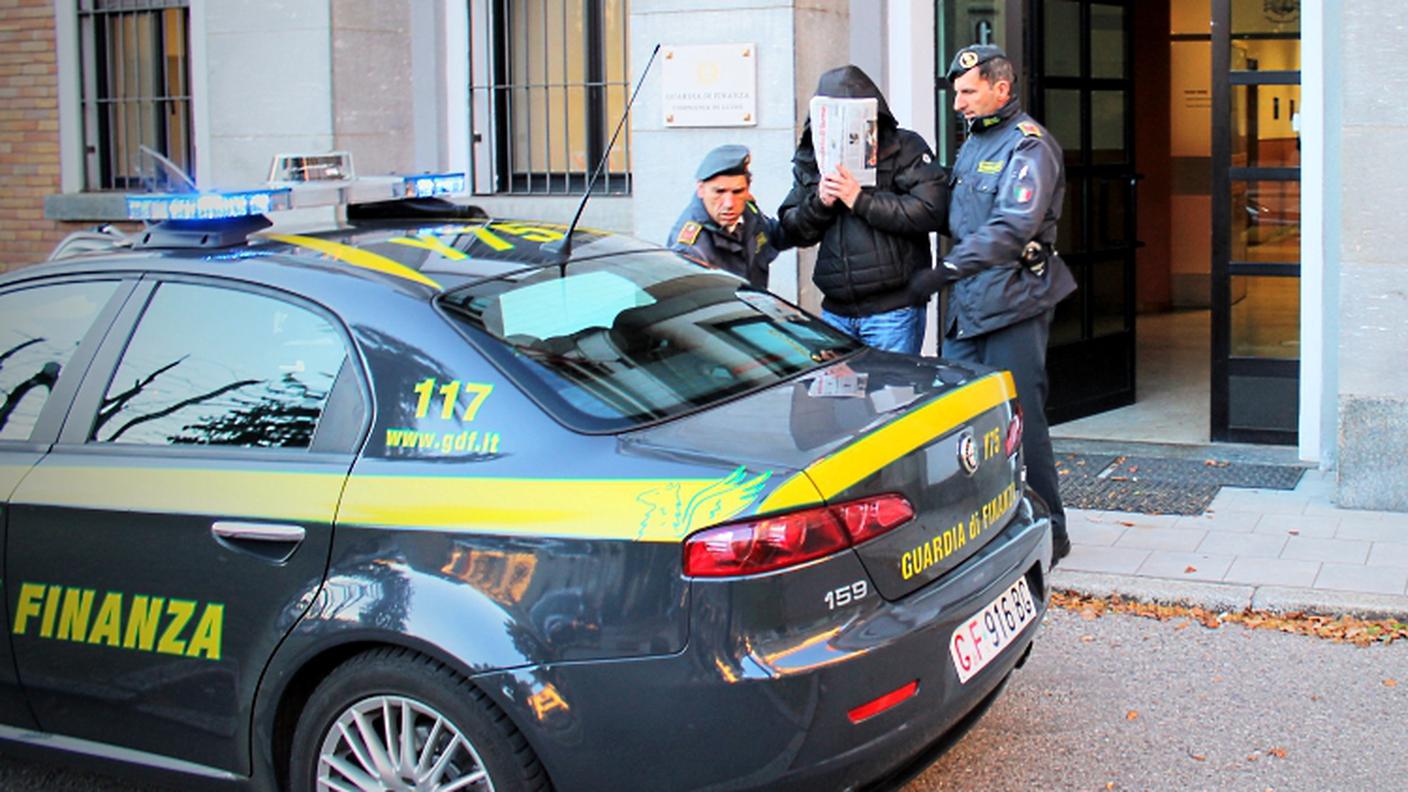 L'arresto compiuto dalle Fiamme gialle