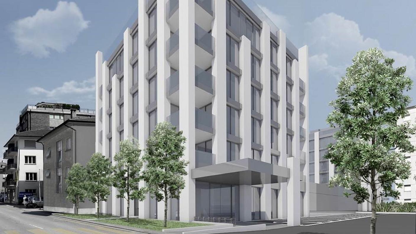 Il rendering del progetto Valle Maggia Center