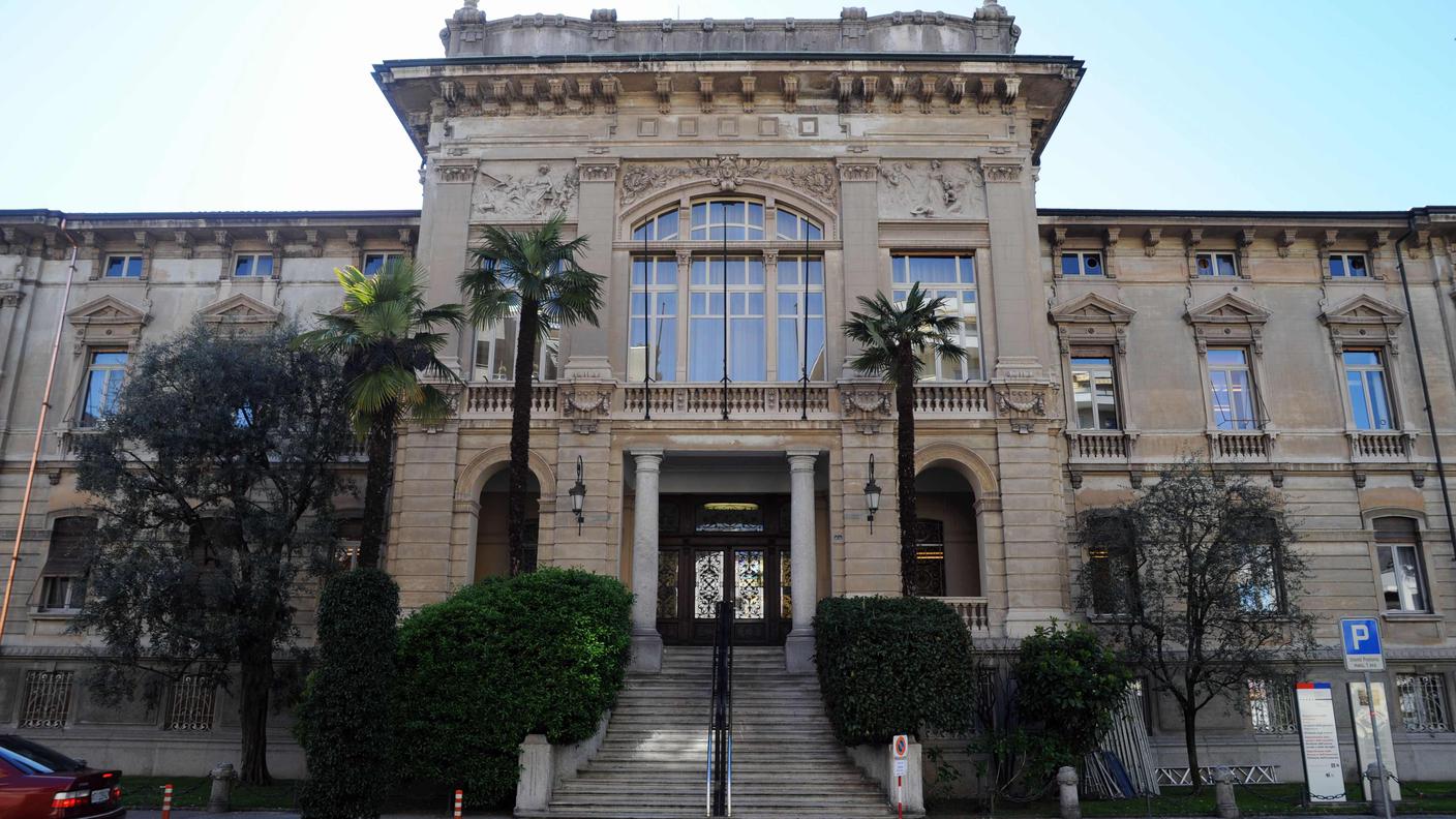 Il Palazzo di Giustizia di Locarno in un'immagine d'archivio