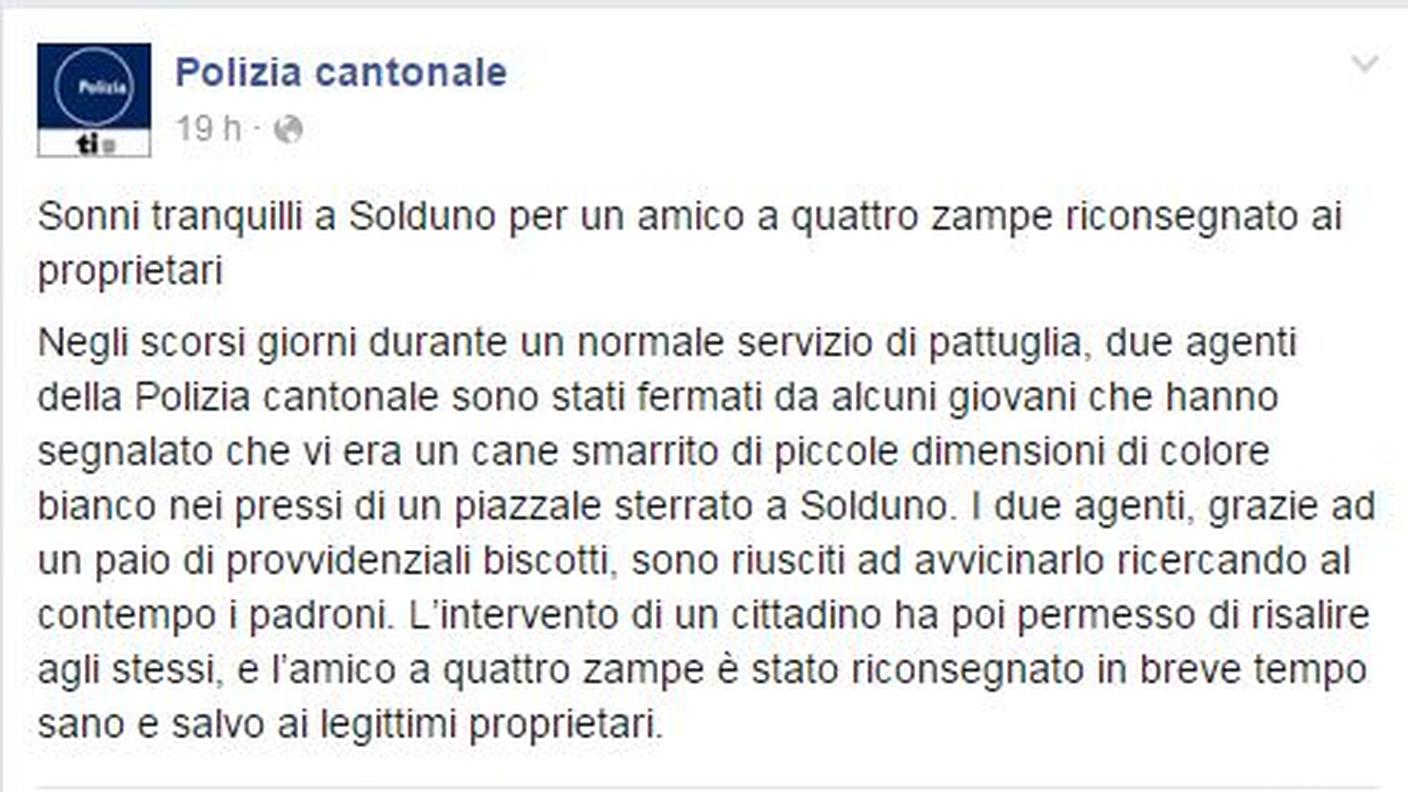 Il post originale
