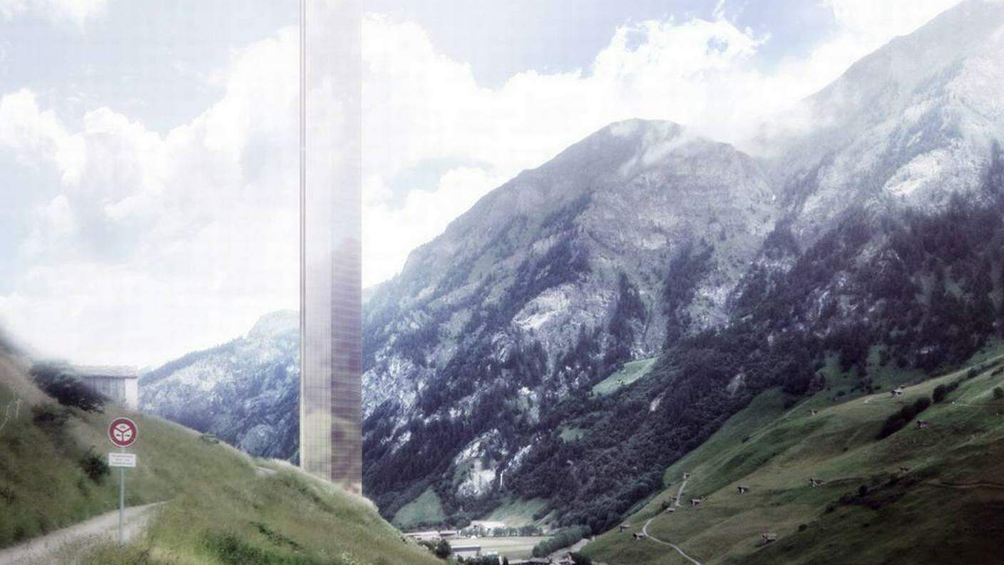 Una rappresentazione della torre di 381 metri