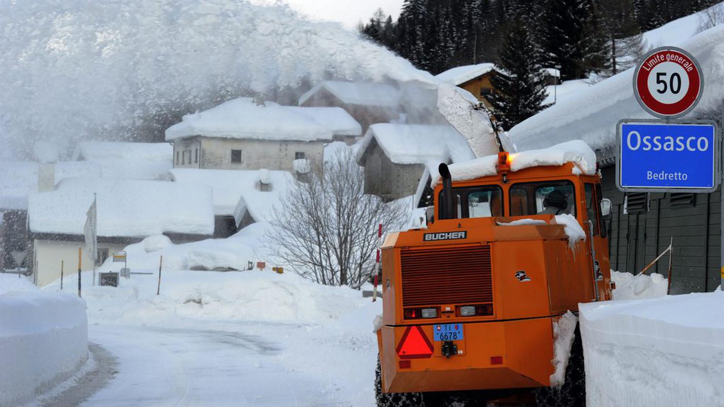 La Valle Bedretto bloccata dalla neve
