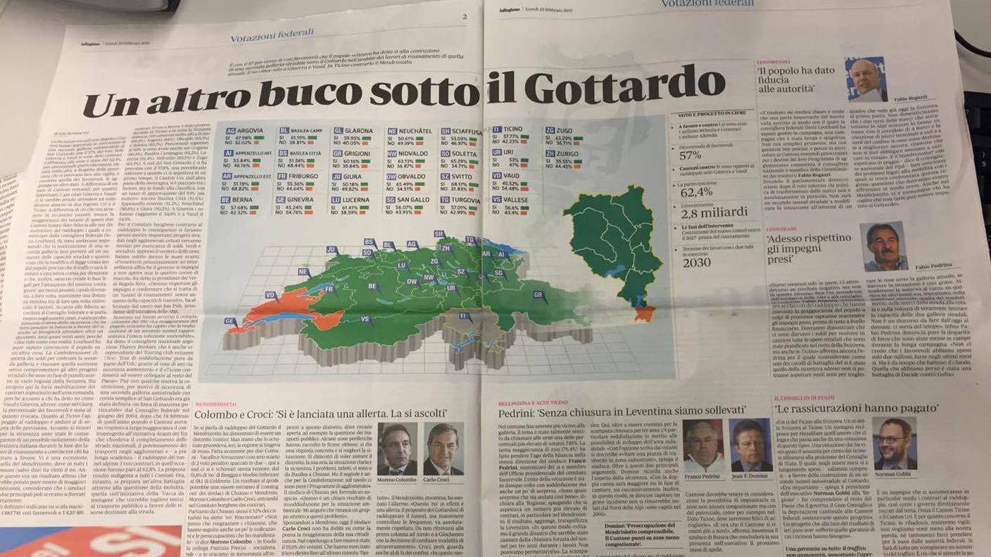 Pagine 2 e 3 della laRegione