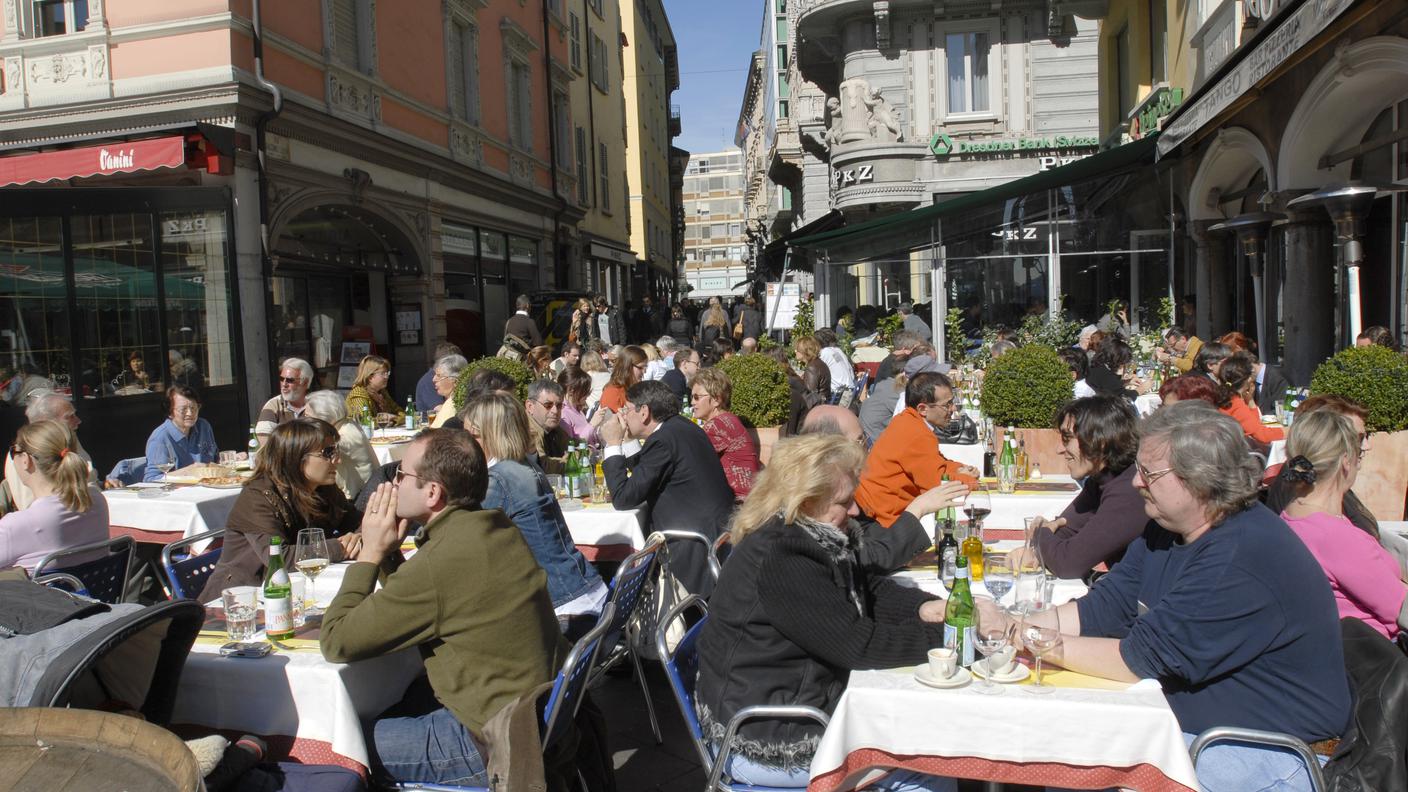 Lugano: gente comune, in centro città