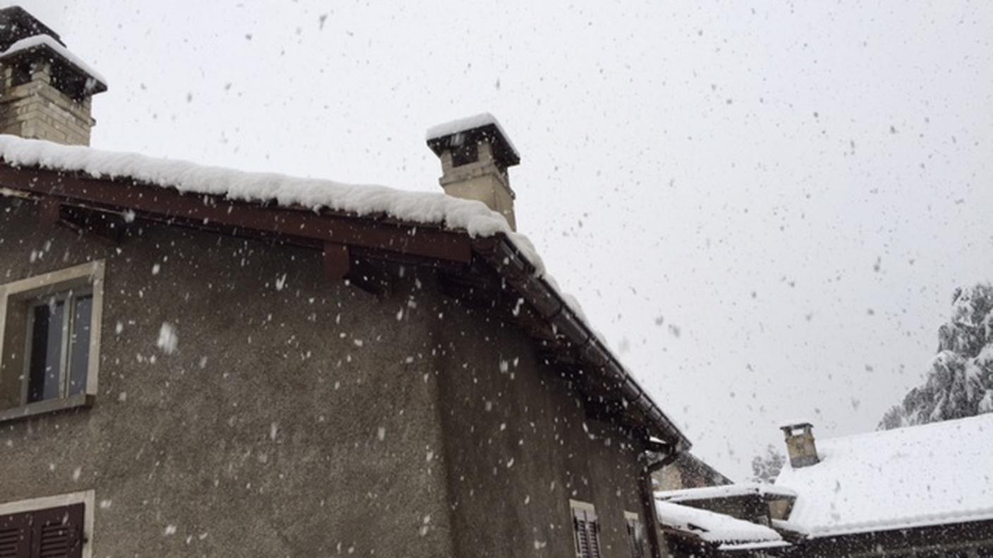 Gentilino paese sotto la neve