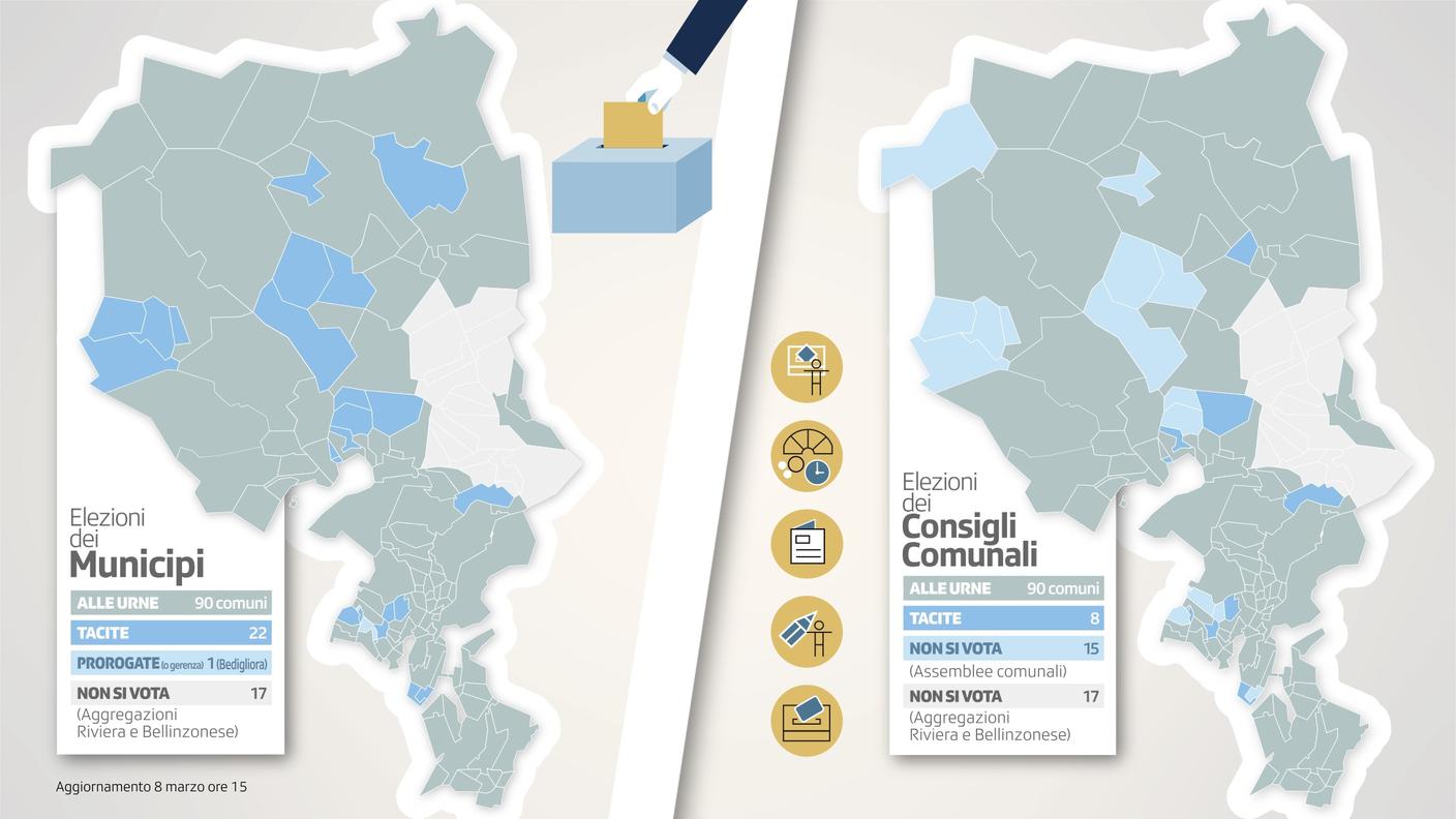 La mappa delle elezioni