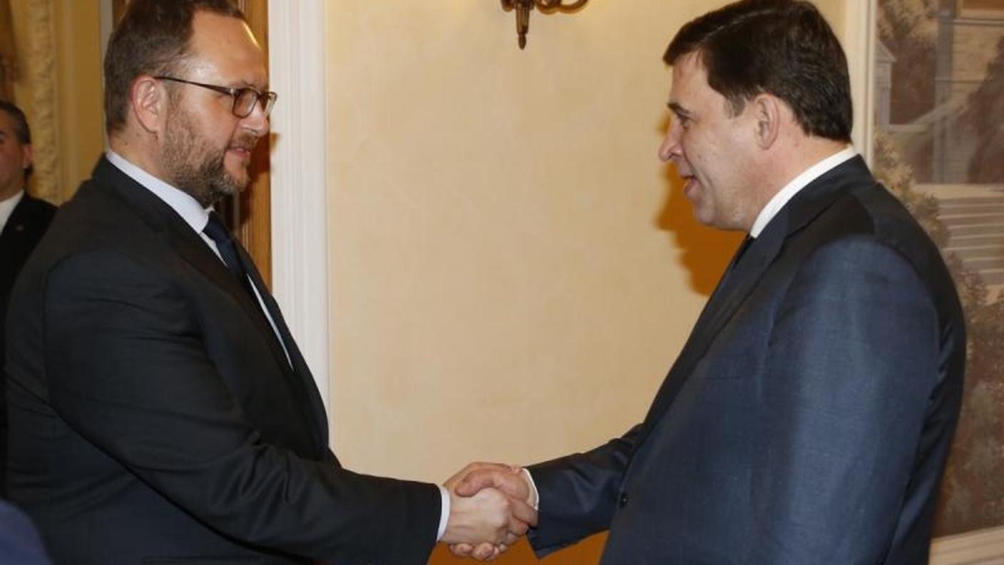 Norman Gobbi con il Governatore Yevgeny Kuyvashev