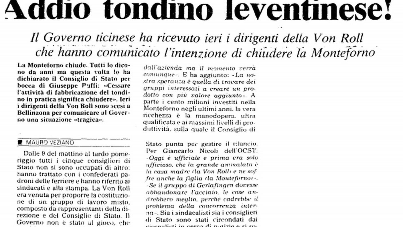 Corriere del Ticino 23 febbraio 1994