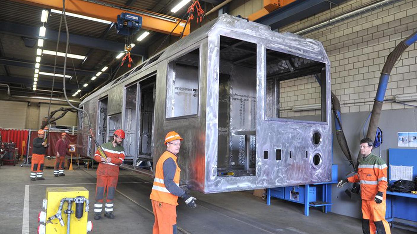 Il telaio realizzato a Bellinzona
