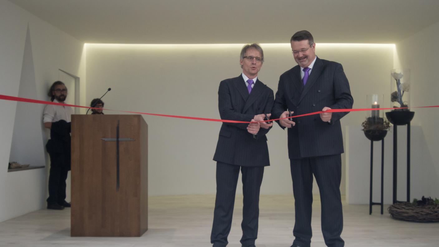 Il taglio del nastro di Luca Andreetta e Dante Pesciallo