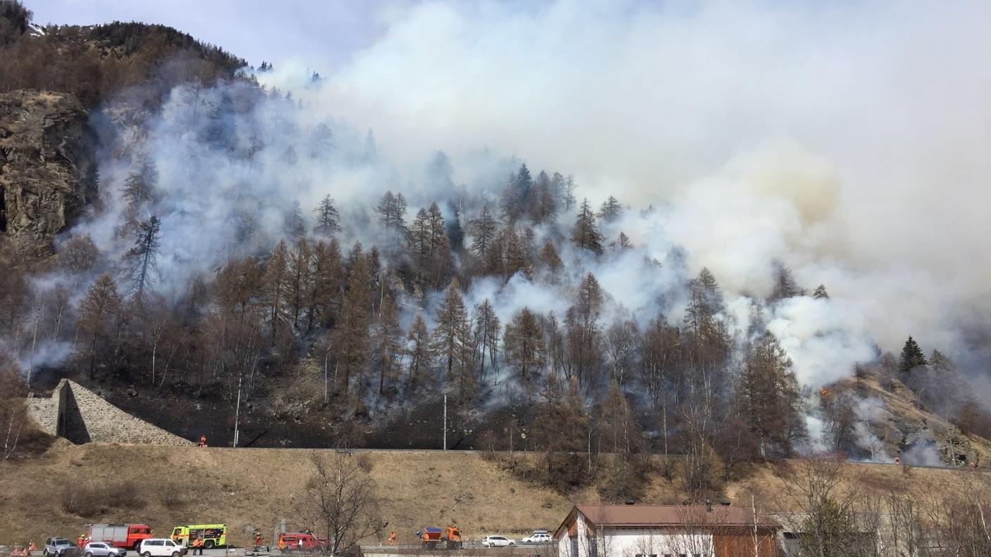 In campo contro le fiamme settanta pompieri e due elicotteri