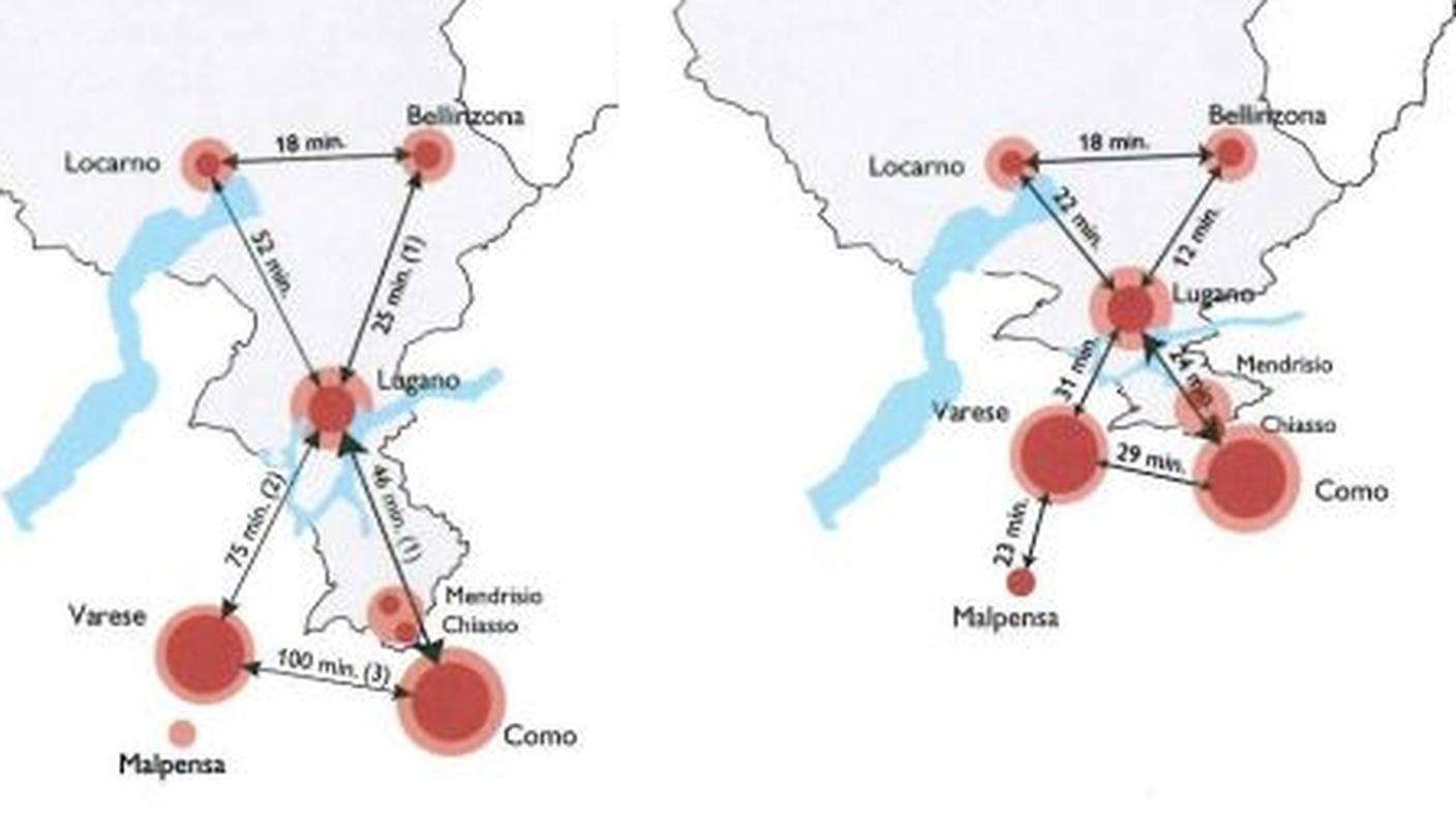 L'avvicinamento delle regioni ticinesi nel 2020