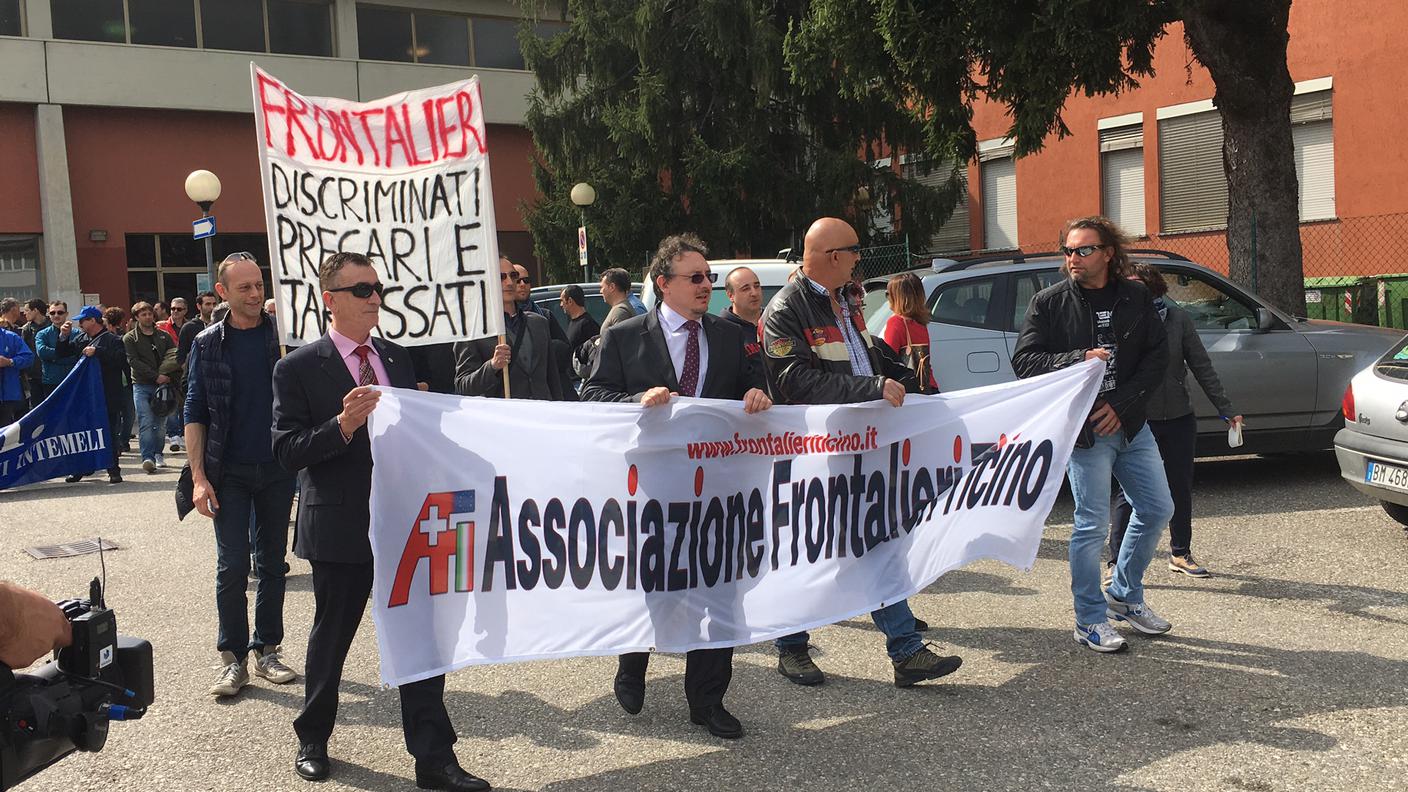 La partenza del corteo