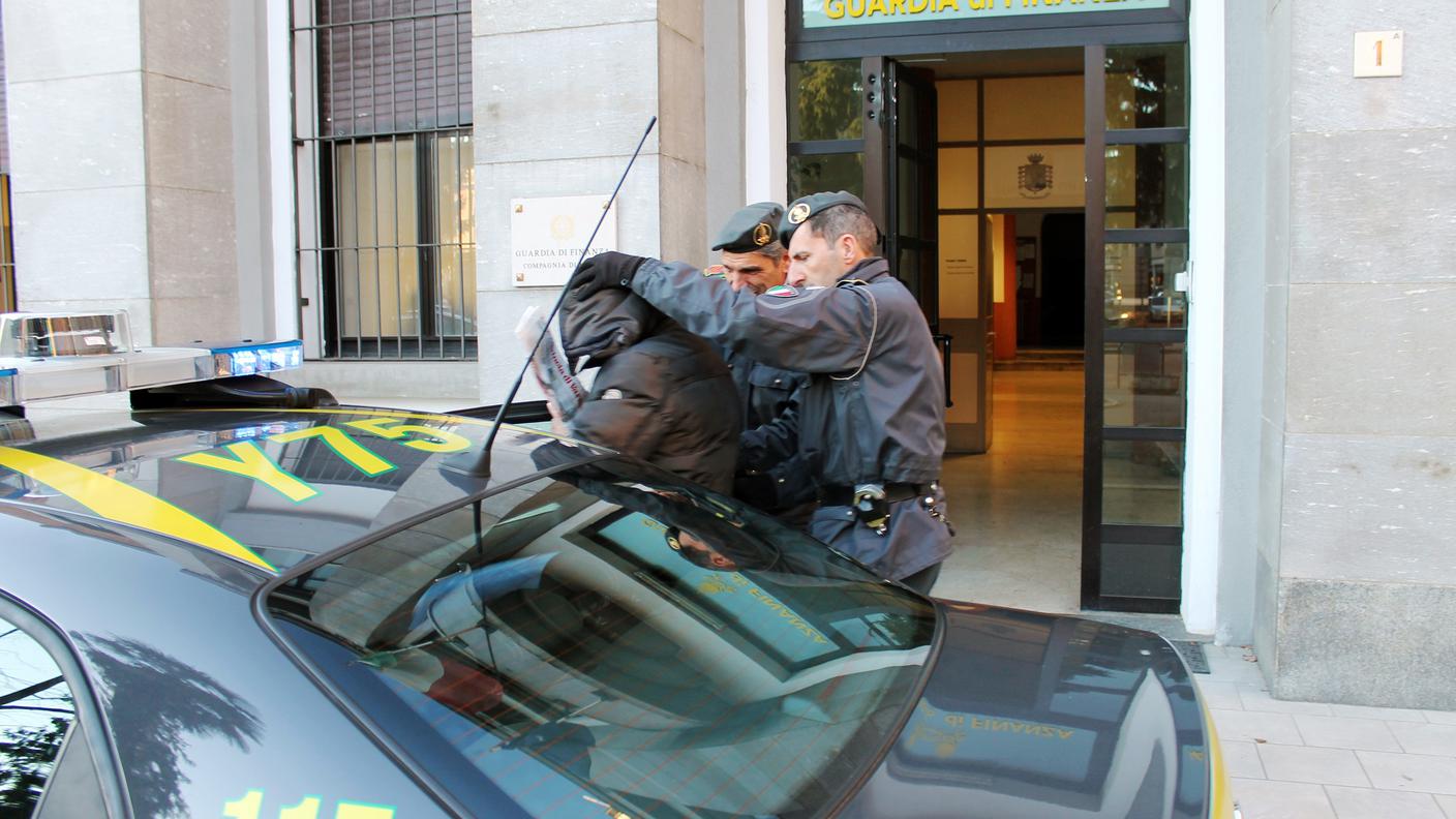 Il momento dell'arresto