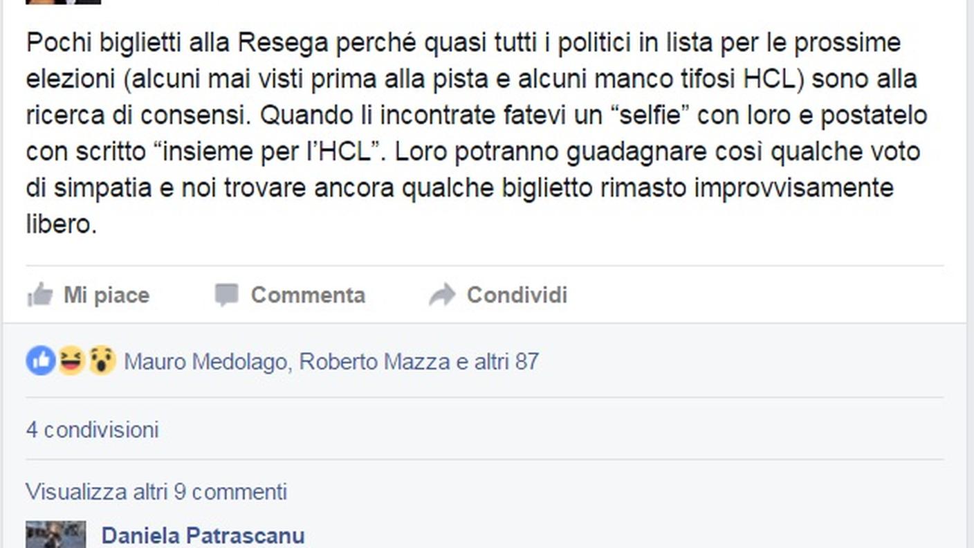 Il post di Mario Mantegazza