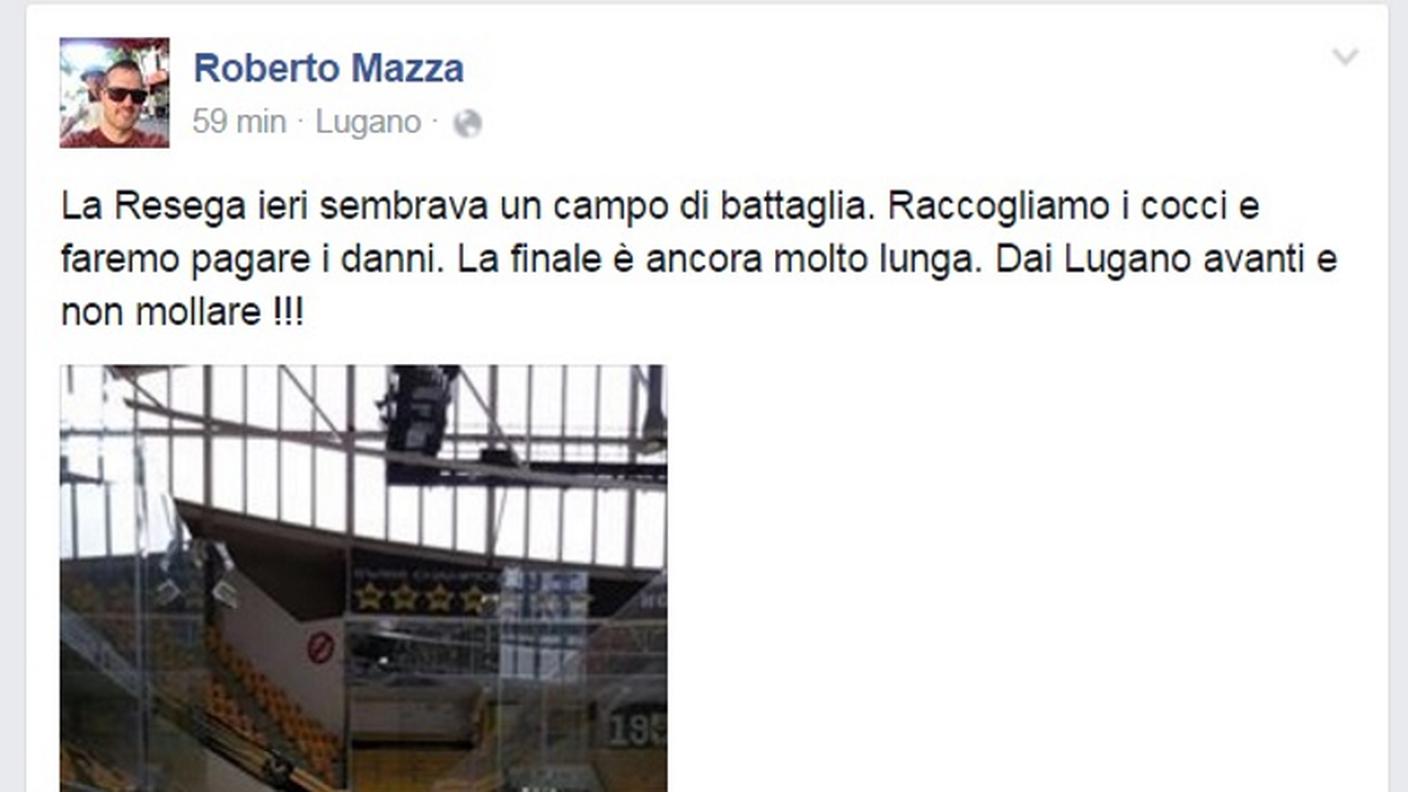 Il post di Mazza sui danni alla Resega di giovedì sera