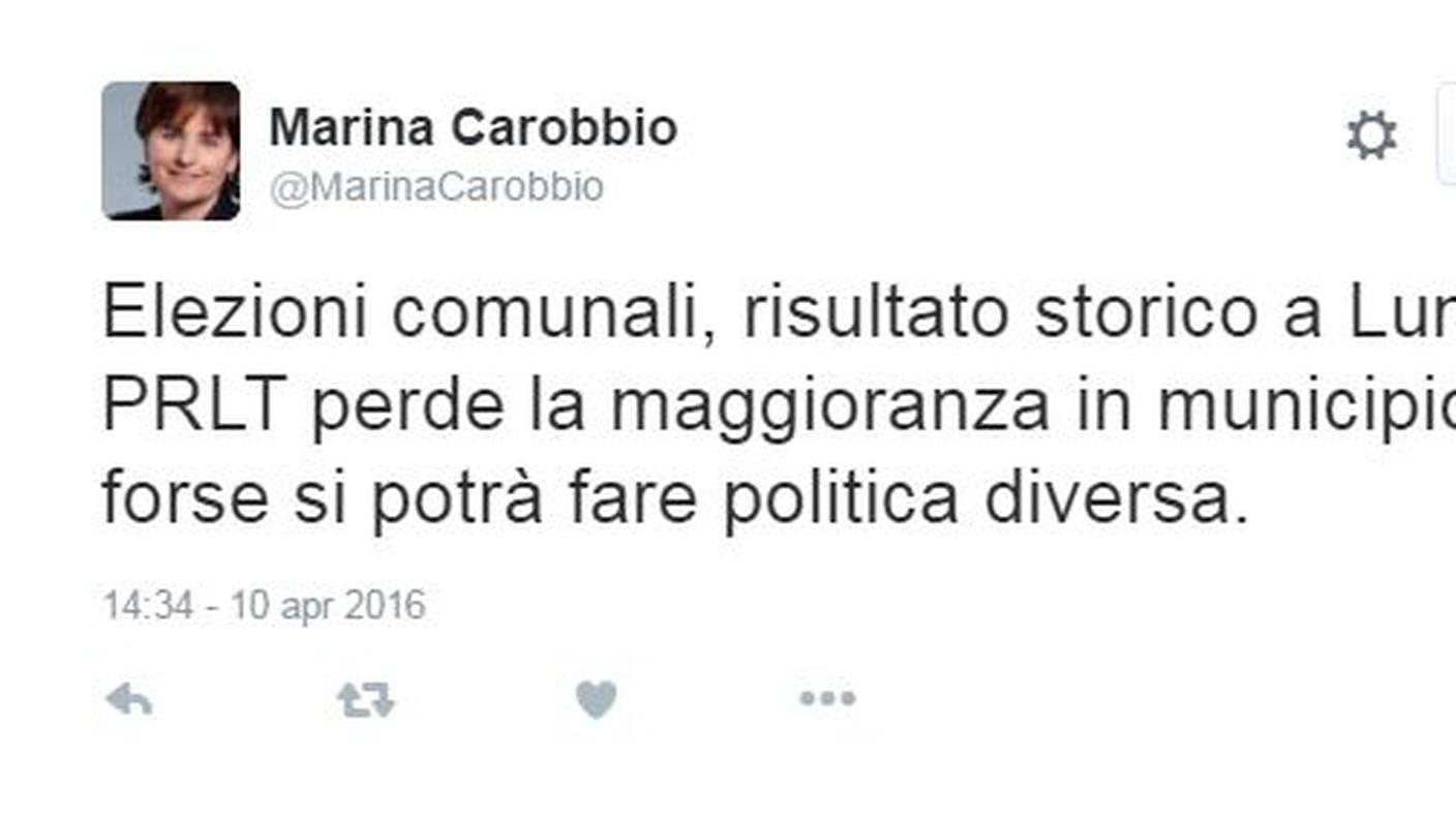 Marina Carobbio legata a Lumino