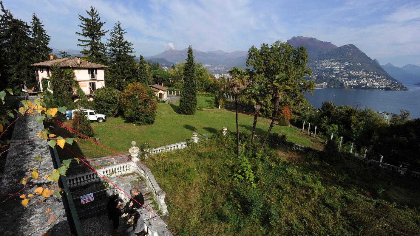 Gentilino: vista sul golfo di Lugano...