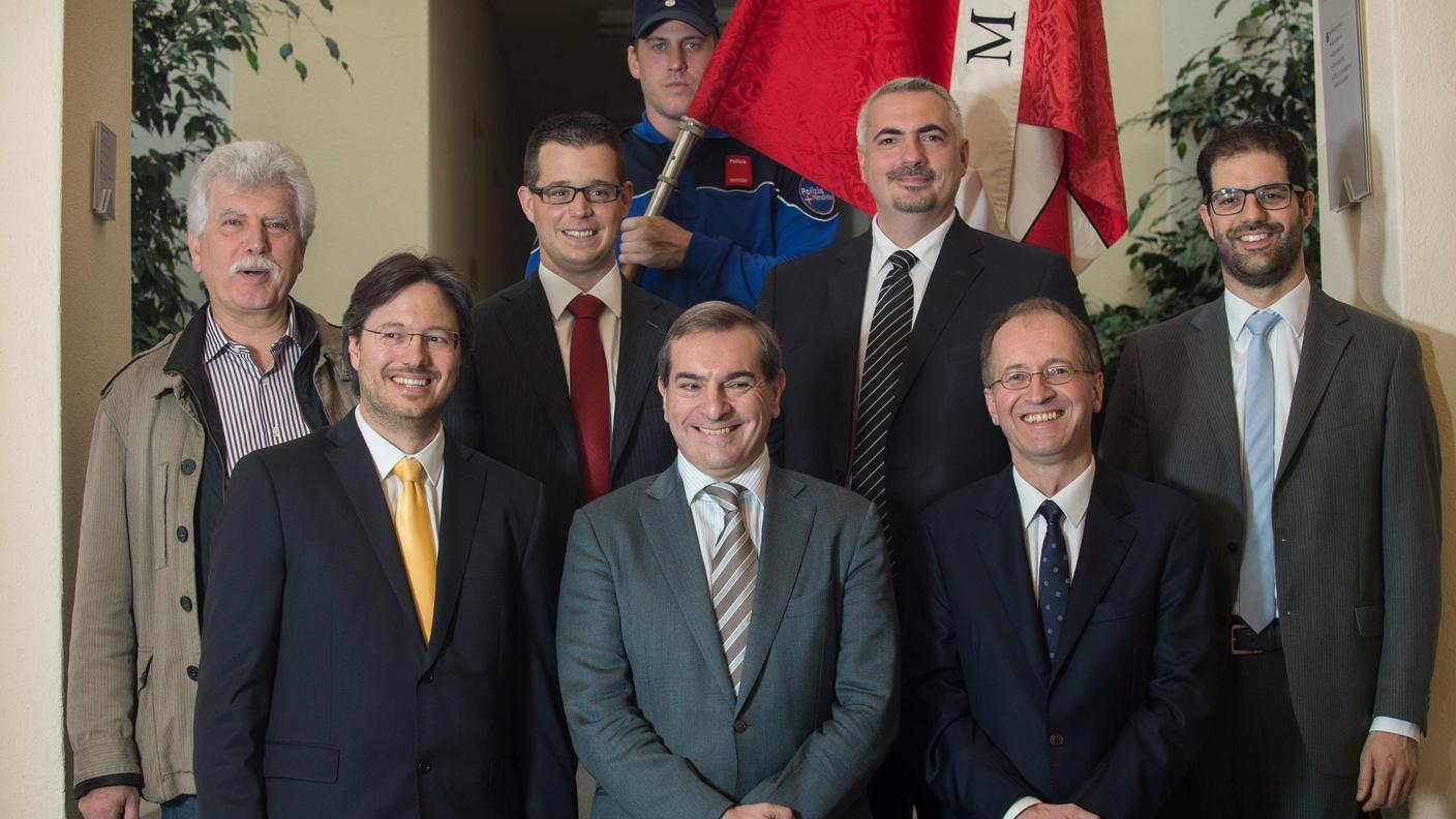I sette rappresentanti dell'Esecutivo di Mendrisio 2016-2020