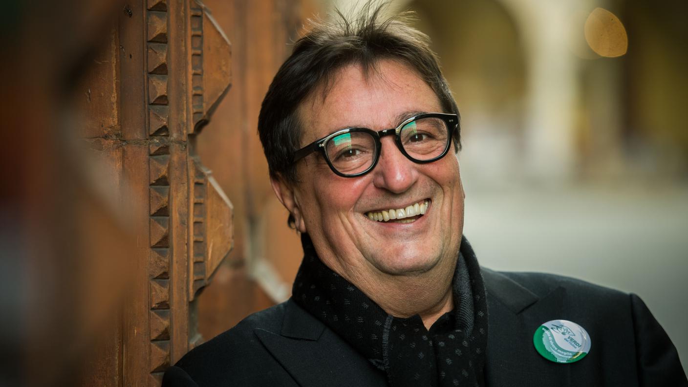Franco Denti, il 9 gennaio 2015 alla presentazione della lista dei Verdi per la corsa al Governo